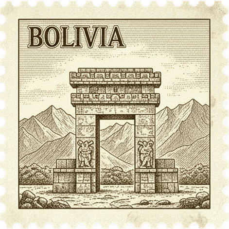 Sello postal de Bolivia