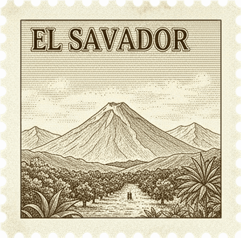 Sello postal de El Salvador