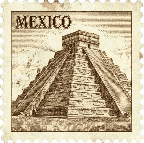 Sello postal de México