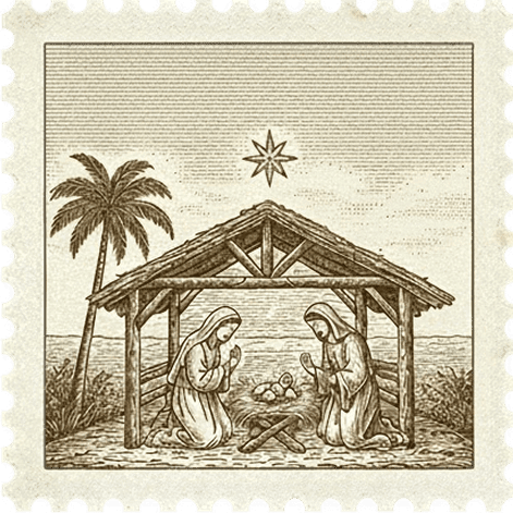 Sello postal de Navidad 4