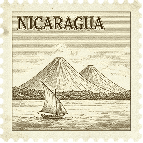 Sello postal de Nicaragua