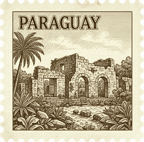 Sello postal de Paraguay