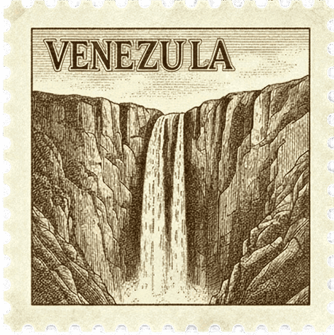 Sello postal de Venezuela